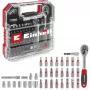 EINHELL-KWB Veržliarakčių ir antgalių rinkinys 1/4 colio, 37 dalių, L-CASE dėkle