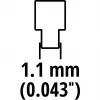 Einhell atsarginė grandinė 4501754, skirta GC-LC 18 Li ir GE-LC 18 Li belaidžiams grandininiams pjūklams, 3/8 colio LP žingsnis, 1,3 mm storis, 40 varomųjų grandžių, 25 cm juosta, pusiau kaltinė