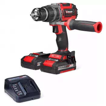 Einhell TP-CD 18/70 Li-i BL belaidis smūginis gręžtuvas – 18 V, bešepetėlis, 70 Nm, 2 greičiai, 2x4.0 Ah ličio jonų rinkinys