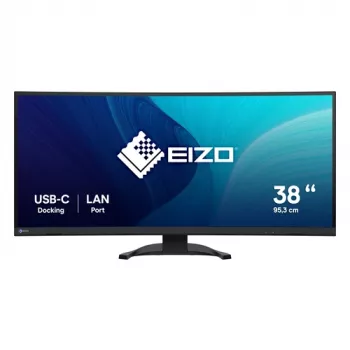 EIZO FlexScan EV3851X-BK 37.5 inch IPS Black Monitor, 3840x1600, USB-C 90W, DP, 2x HDMI, 4x USB-A, juoda