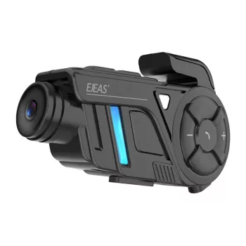 EJEAS K1Pro+ motociklo domofonas su 1080P įrašymo įrenginiu – vienas domofonas