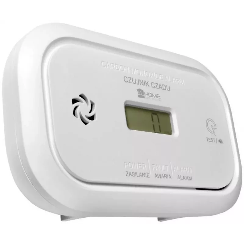 EL-HOME CD-17A2v2300/B anglies monoksido detektorius su LCD ekranu ir 9V atsarginiu maitinimu
