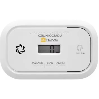 EL-HOME CD-17A2v2300/B anglies monoksido detektorius su LCD ekranu ir 9V atsarginiu maitinimu