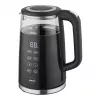 ELDOM C560 Nuvia belaidis virdulys su temperatūros valdymu, 1,7 L, 2200 W, LED ekranas, nerūdijantis plienas/juodas