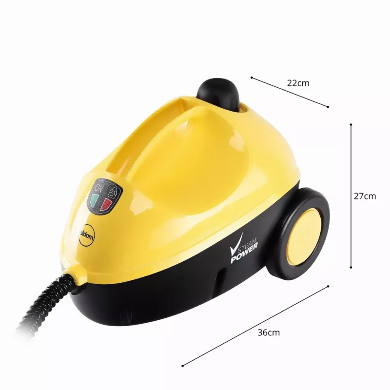 ELDOM CM2000 Vapuro garų valytuvas - 2000W, 4 bar, 1,5L nerūdijančio plieno katilas, daugiapaviršinis valymas su 8 priedais