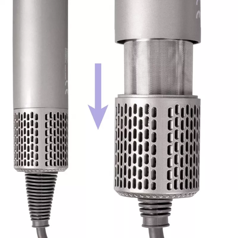 ELDOM HT280 Plaukų džiovintuvas, 1650 W, pilkas, 3 šilumos režimai, 2 greičio režimai, šalto oro funkcija, koncentratoriaus antgalis, nuimamas oro filtras, pakabinimo kilpa, apsauga nuo perkaitimo, 1,8 m laidas