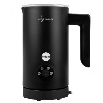 ELDOM SI560C pieno plaktuvas juodas - 500W automatinis karšto ir šalto putojimo, 300ml šildymo, nerūdijantis plienas