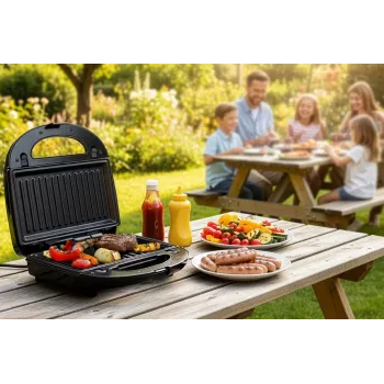 ELDOM ST250 MULTIX 5 in 1 Multifunkcinis Sumuštinių Gaminimo Aparatas 850W