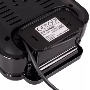ELDOM WA900 vaflių keptuvė 1200W juoda