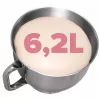 Eldom WRK1400 Planetinis Robotas Stovimas Mikseris 1400W (1900W Piko) 6,5L Nerūdijančio Plieno Dubuo Juodas