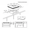 Electrolux EIV64453 Juoda įmontuojama 60 cm zoninė indukcinė kaitlentė 4 zonos