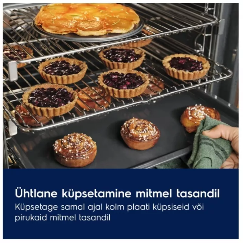 Electrolux EOF7P86H3 Įmontuojama elektrinė orkaitė 71L Pirolizės savaiminis valymas A+ energijos klasė su SenseCook ir SteamBake