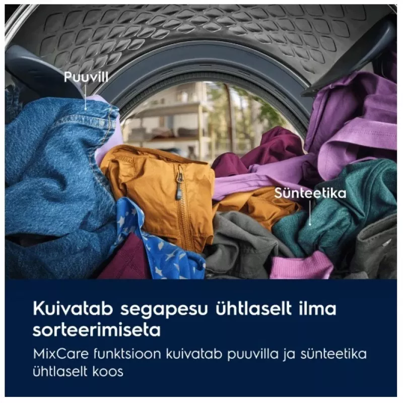 Electrolux EW6D98BEE Laisvai pastatoma skalbyklė su džiovintuvu, 8 kg skalbimo / 5 kg džiovinimo, 1600 aps/min, balta