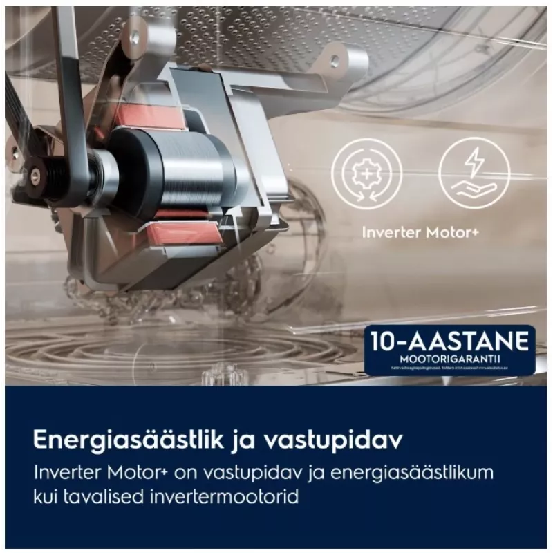 Electrolux EW6F8492E 9kg 1400rpm priekinio pakrovimo skalbimo mašina (inverterinis variklis, energijos klasė A, balta)