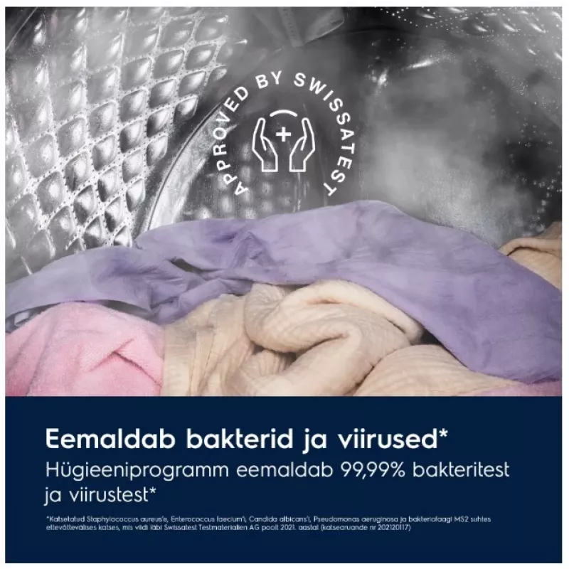 Electrolux EW6F9482E Laisvai pastatoma skalbimo mašina su priekiniu pakrovimu, 8 kg, 1400 aps/min, balta