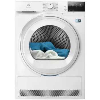Electrolux EW7D283VE 8 kg kondensacinis džiovintuvas su SensiCare sistema, LCD ekranu, baltas