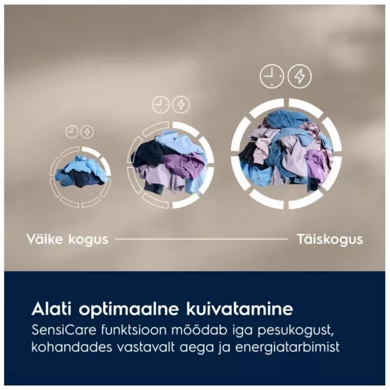 Electrolux EW7D495UDE šilumos siurblio džiovintuvas, 9 kg, A++