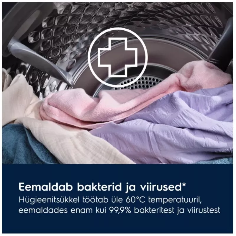 Electrolux EW7D495UDE šilumos siurblio džiovintuvas, 9 kg, A++
