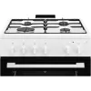 Electrolux LKG604012W laisvai stovinti dujinė viryklė su dujine orkaite, 60 cm, balta