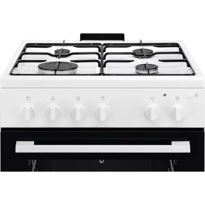 Electrolux LKG604012W laisvai stovinti dujinė viryklė su dujine orkaite, 60 cm, balta