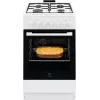 Electrolux LKK520032W Laisvai pastatoma viryklė su dujine kaitlente ir elektrine orkaite, 50 cm, balta
