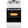 Electrolux LKK520032W Laisvai pastatoma viryklė su dujine kaitlente ir elektrine orkaite, 50 cm, balta