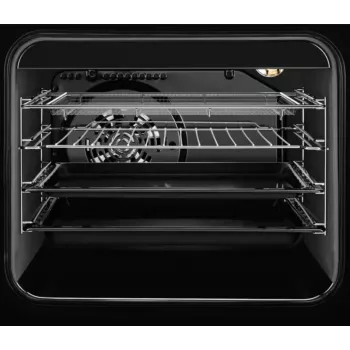 Electrolux LKR564275K Laisvai pastatoma elektrinė viryklė su keramine kaitlente ir konvekcinė orkaitė, juoda