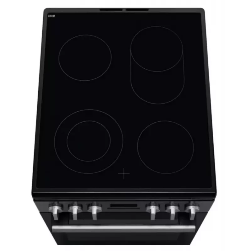 Electrolux LKR564275K Laisvai pastatoma elektrinė viryklė su keramine kaitlente ir konvekcinė orkaitė, juoda