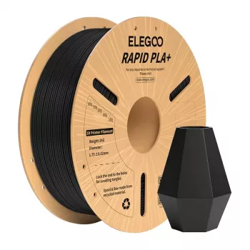 ELEGOO Rapid PLA+ Filament (Juoda)