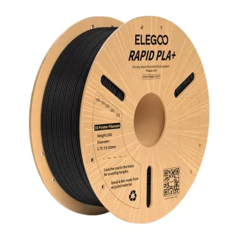 ELEGOO Rapid PLA+ Filament (Juoda)