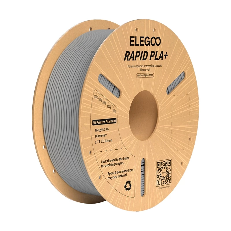 ELEGOO Rapid PLA+ Filament (Pilka)