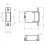 ELEKTRA-PLUS elektrinis užraktas R1-24.10 24V DC fail-safe mortise spyna (3000N)