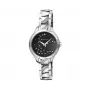 ELIXA Woman E119L483 Analoginis kvarcinis laikrodis 30mm nerūdijančio plieno tinklelis juodas