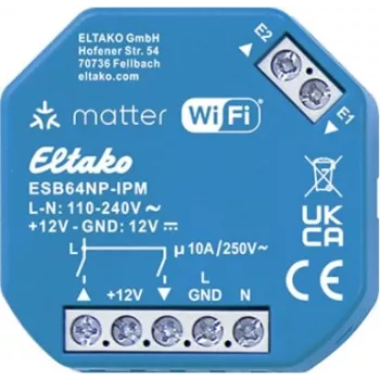 Eltako Šešėlių pavaros IP 2 kanalų DIN bėgio tvirtinimas 230V AC 3A 30064019