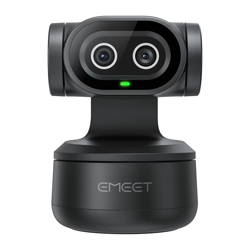 EMEET Pixy internetinė kamera E3138 - Full HD 1080p 60fps, automatinis fokusavimas, AI triukšmo slopinimas, juoda