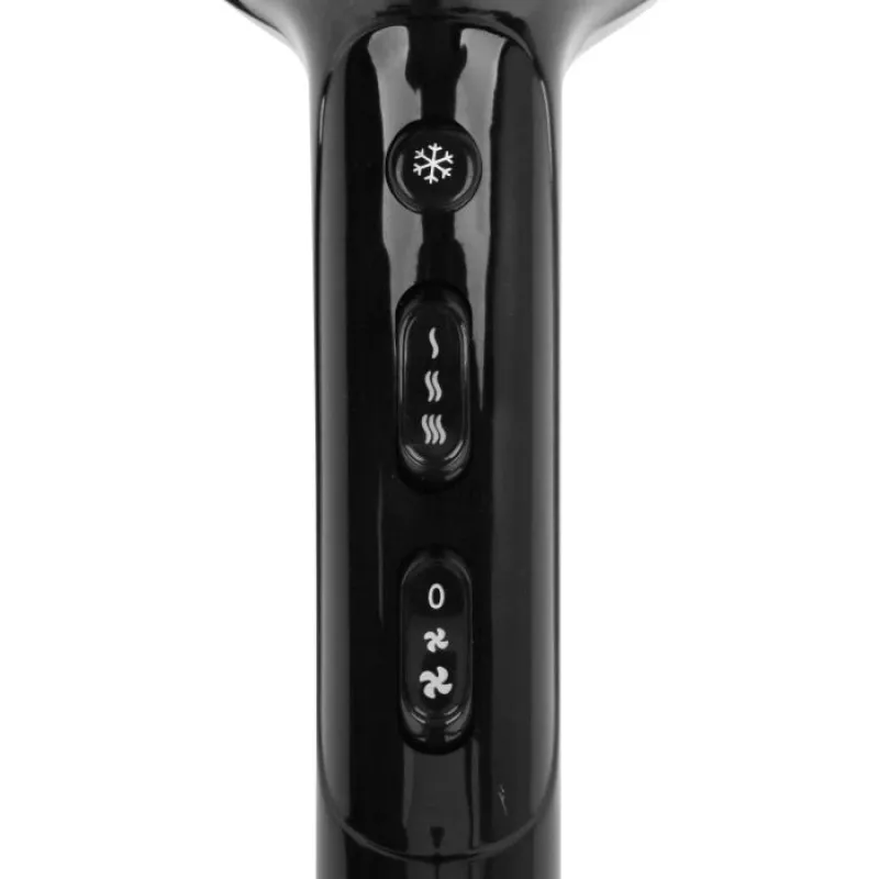 Emerio HD-122192 Plaukų džiovintuvas, 2200 W, juoda, vienspalvis, pakabinimo kilpa, 1 vnt.