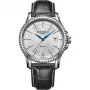 EMILE CHOURIET MAN Automatinis laikrodis 081155G66272 40mm Juodas ciferblatas Nerūdijančio plieno apyrankė