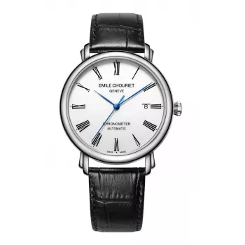 EMILE CHOURIET Vyriškas automatinis nardymo laikrodis 40mm nerūdijantis plienas juodas ciferblatas 001168G406625
