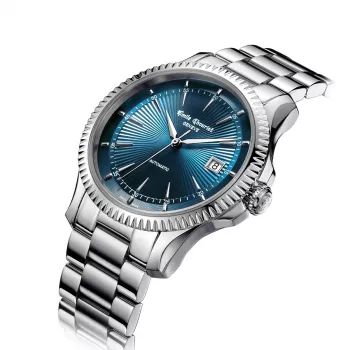 EMILE CHOURIET Vyriškas automatinis laikrodis 40mm nerūdijantis plienas juodas ciferblatas