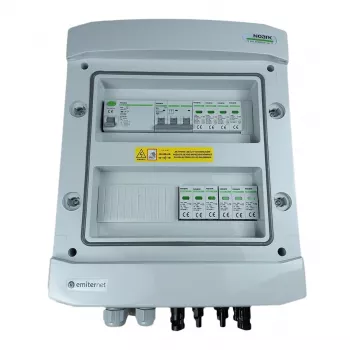 EMITER EM-1102N_DCAC PV nuolatinės/kintamos srovės skirstomasis įrenginys hermetiškas IP65 su Noark apsaugos nuo viršįtampių įtaisais ir RCD
