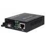 EMITER EM/1GB-ETH-1XSC-1550 Šviesolaidinis keitiklis WDM Ethernet 10/100/1000 Mbps RJ45/1xSC SM 9/125 (Tx 1550nm / Rx 1310nm) 20km