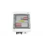 EMITER Switchgear Attached DCAC Hermetic IP65 EMITTER su DC viršįtampio ribotuvu Dehn 1000V Type 2, 2 x PV String, 2 x MPPT // og. AC Dehn Type 2, 20A 3-Phase