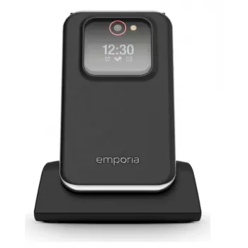 Emporia emporiaJOY V228 Flip Phone, 4G LTE, Large Buttons, 2.8 inch TFT Display, Black