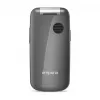 Emporia ONE V200i sulankstomas telefonas, 2,31 colio ekranas, dviejų SIM kortelių palaikymas, SOS mygtukas, Space Grey/Silver