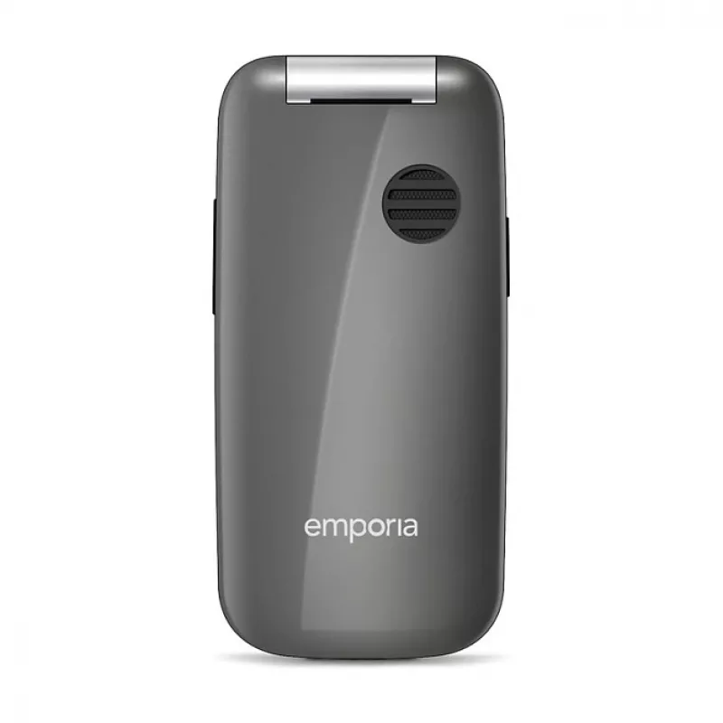 Emporia ONE V200i sulankstomas telefonas, 2,31 colio ekranas, dviejų SIM kortelių palaikymas, SOS mygtukas, Space Grey/Silver