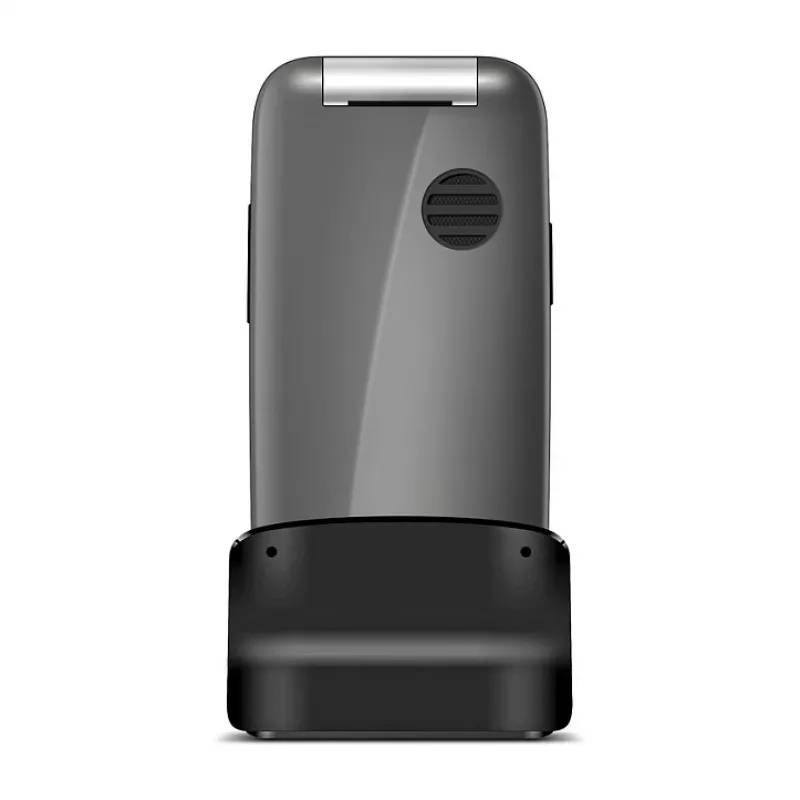Emporia ONE V200i sulankstomas telefonas, 2,31 colio ekranas, dviejų SIM kortelių palaikymas, SOS mygtukas, Space Grey/Silver