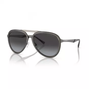 EMPORIO ARMANI EA2145-33578G Akiniai vyrams Metalinis rėmelis Matinė juoda Pilkas gradientinis lęšis 59mm