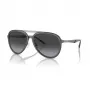 EMPORIO ARMANI EA2145-33578G Akiniai vyrams Metalinis rėmelis Matinė juoda Pilkas gradientinis lęšis 59mm