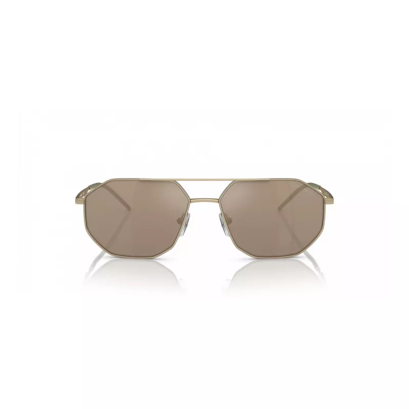 EMPORIO ARMANI EA2147-30025A Akiniai Vyriški Matiniai Juodi Pilki Stačiakampiai