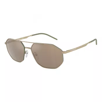 EMPORIO ARMANI EA2147-30025A Akiniai Vyriški Matiniai Juodi Pilki Stačiakampiai